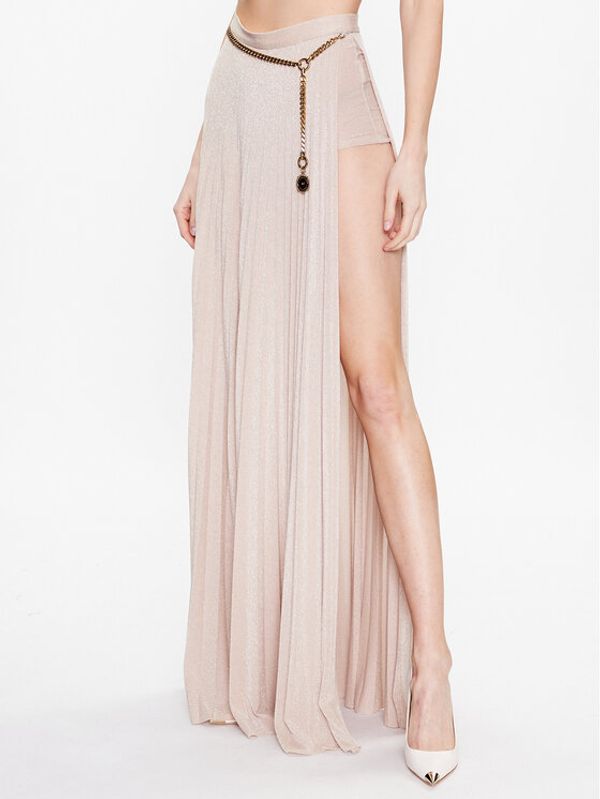 Elisabetta Franchi Elisabetta Franchi Плисирана пола GO-505-32E2-V420 Златист Regular Fit