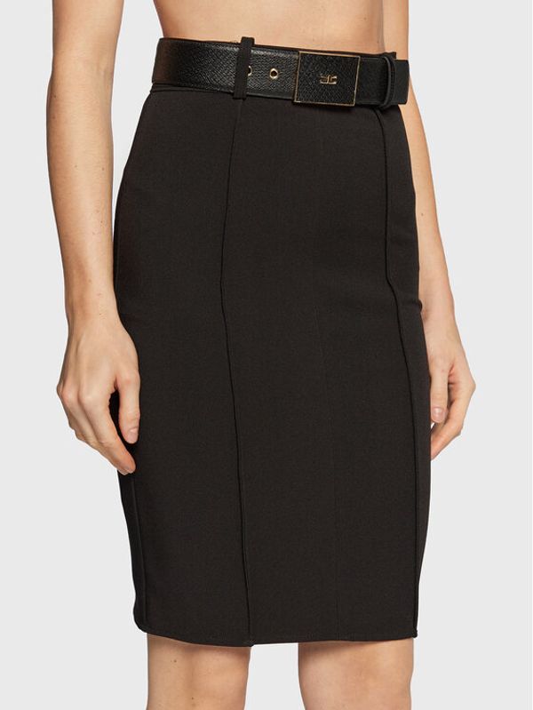 Elisabetta Franchi Elisabetta Franchi Пола тип молив GO-501-27E2-V300 Черен Slim Fit