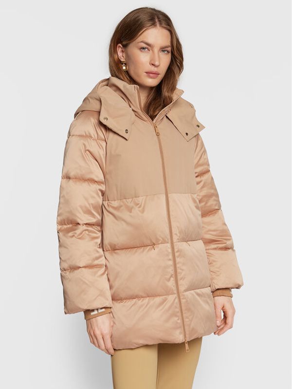 Elisabetta Franchi Elisabetta Franchi Пухено яке PI-48Z-26E2-V490 Бежов Oversize