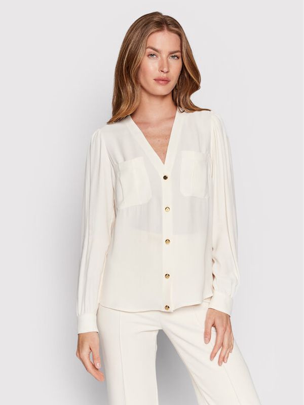 Elisabetta Franchi Elisabetta Franchi Риза CA-006-21E2-V320 Бежов Straight Fit