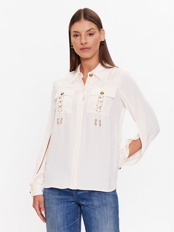 Elisabetta Franchi Elisabetta Franchi Риза CA-047-32E2-V380 Екрю Regular Fit