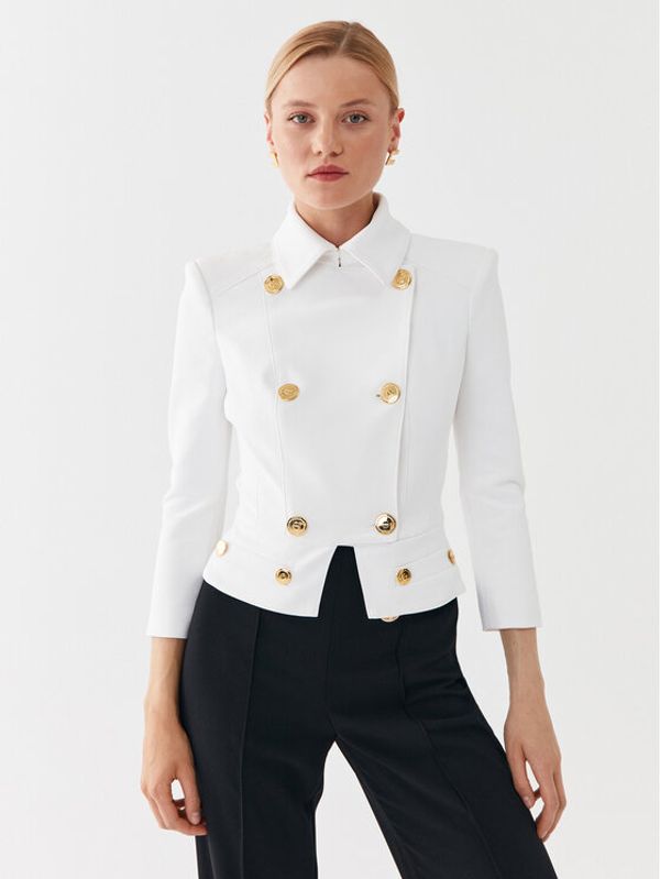 Elisabetta Franchi Elisabetta Franchi Сако GI-066-36E2-4421 Екрю Slim Fit
