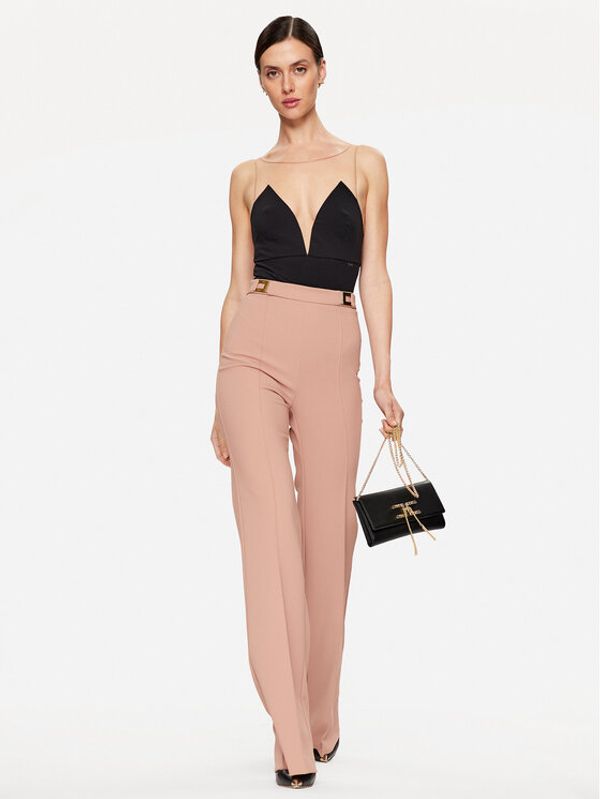 Elisabetta Franchi Elisabetta Franchi Текстилни панталони PA-004-36E2-V300 Розов Regular Fit