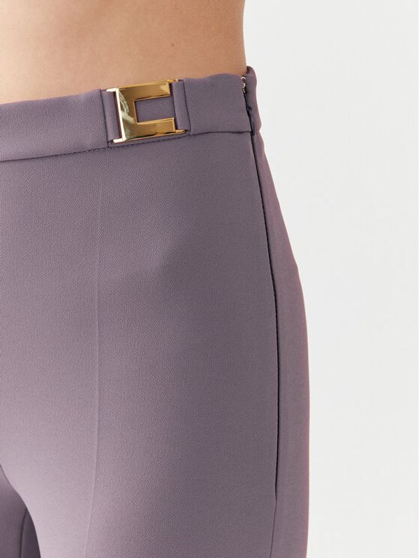 Elisabetta Franchi Elisabetta Franchi Текстилни панталони PA-005-36E2-V280 Виолетов Slim Fit