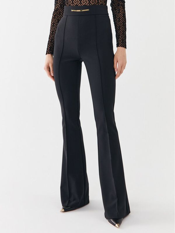 Elisabetta Franchi Elisabetta Franchi Текстилни панталони PA-009-36E2-4421 Черен Regular Fit
