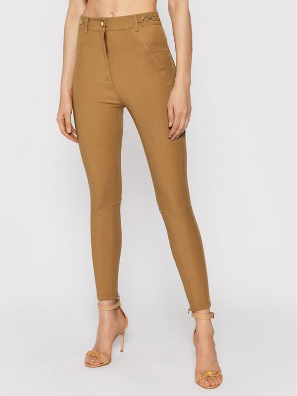 Elisabetta Franchi Elisabetta Franchi Текстилни панталони PA-011-16E2-V360 Кафяв Slim Fit