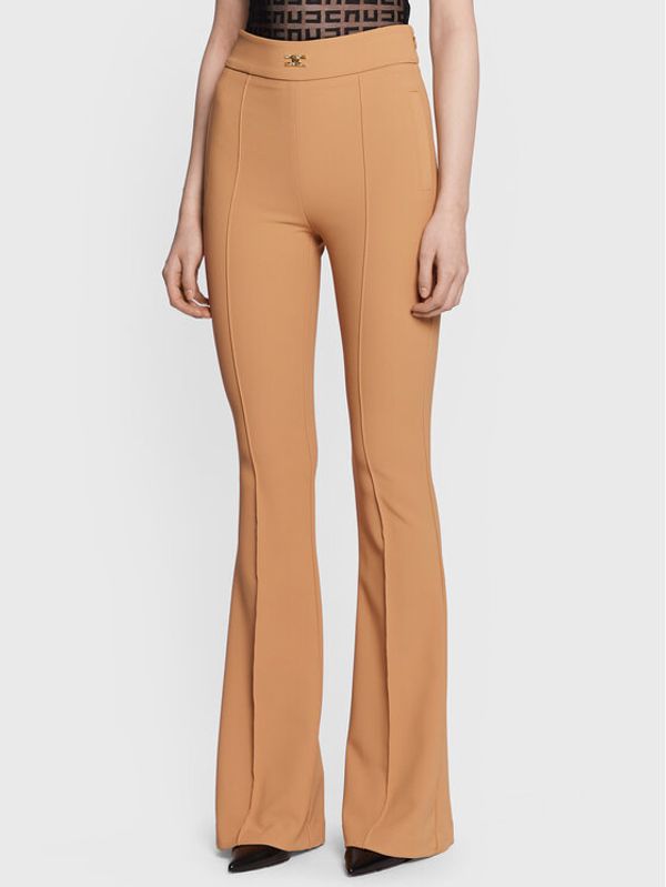 Elisabetta Franchi Elisabetta Franchi Текстилни панталони PA-054-31E2-V250 Бежов Slim Fit