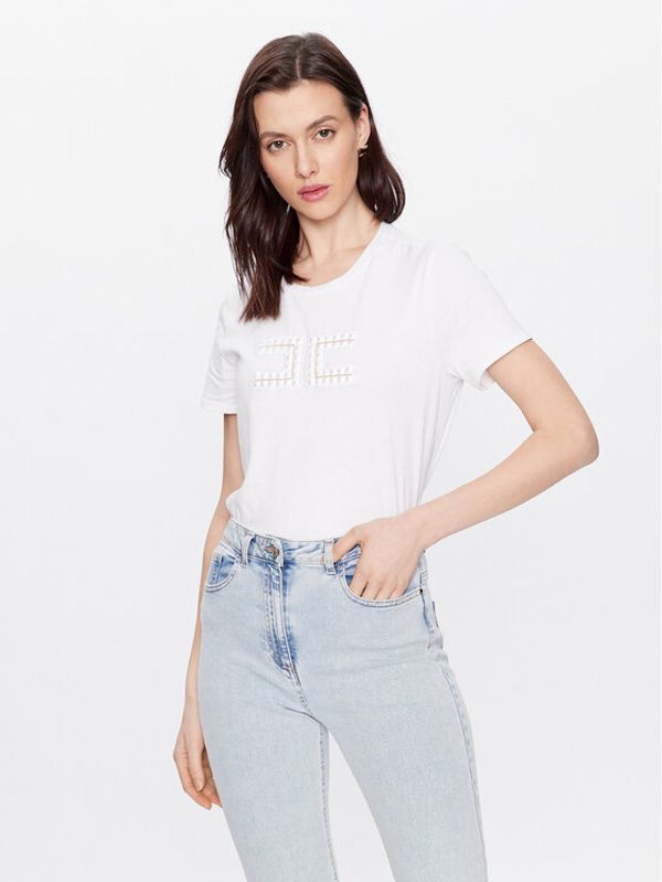 Elisabetta Franchi Elisabetta Franchi Тишърт MA-021-31E2-V170 Бял Regular Fit