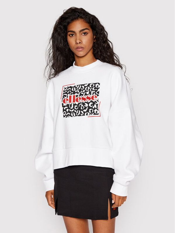 Ellesse Ellesse Суитшърт Circular SGM14609 Бял Relaxed Fit