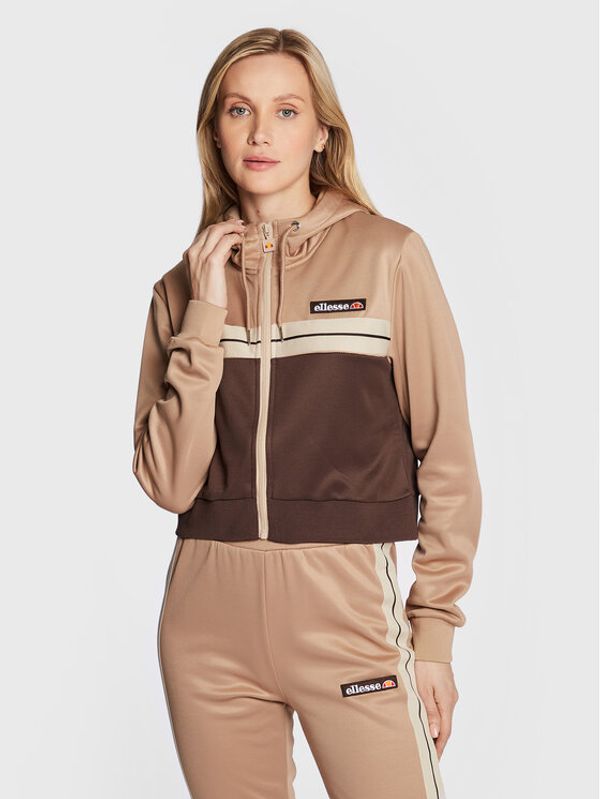 Ellesse Ellesse Суитшърт Dianala SGP15942 Кафяв Cropped Fit