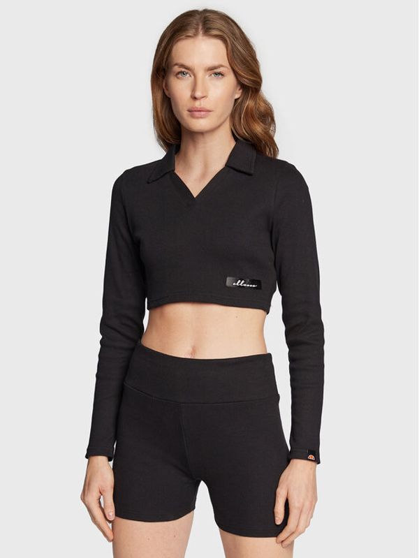 Ellesse Ellesse Тениска с яка и копчета Harrie SGP16701 Черен Slim Fit