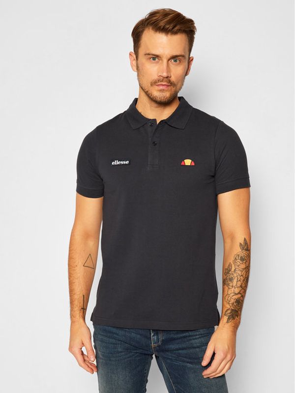 Ellesse Ellesse Тениска с яка и копчета Montura SHS04475 Тъмносин Regular Fit