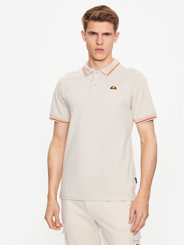 Ellesse Ellesse Тениска с яка и копчета Rooks SHR18077 Бежов Regular Fit