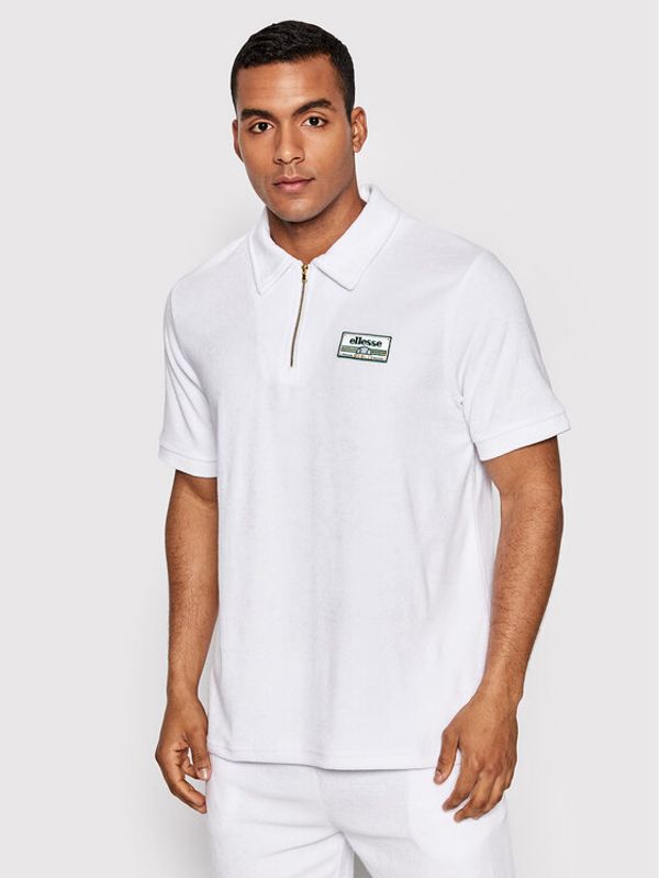 Ellesse Ellesse Тениска с яка и копчета Vincitori SHN15008 Бял Regular Fit