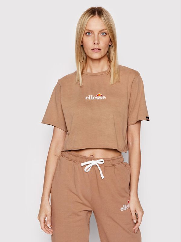Ellesse Ellesse Тишърт Celesi SGM14013 Кафяв Relaxed Fit