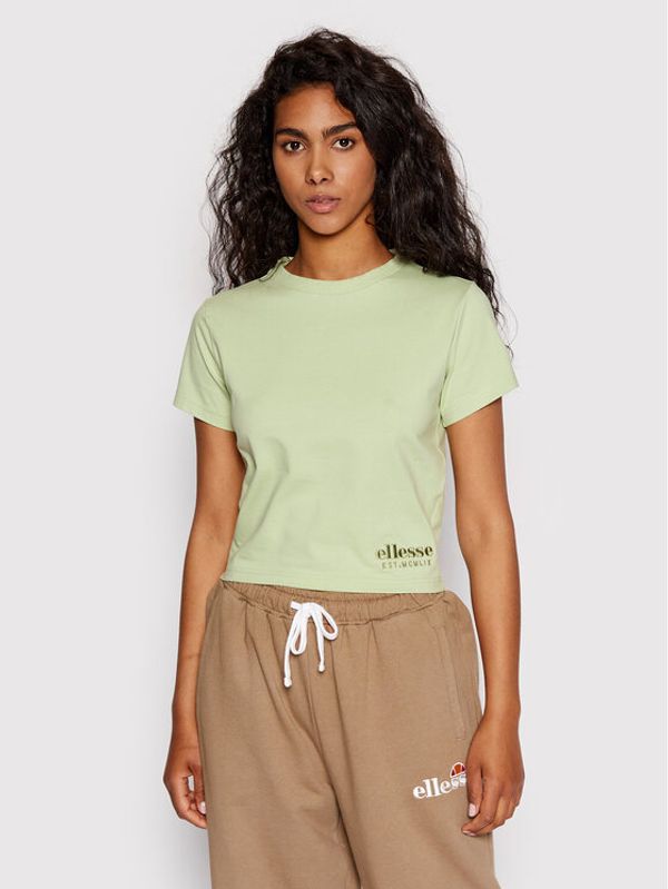 Ellesse Ellesse Тишърт Dropper Crop SGM14157 Зелен Regular Fit