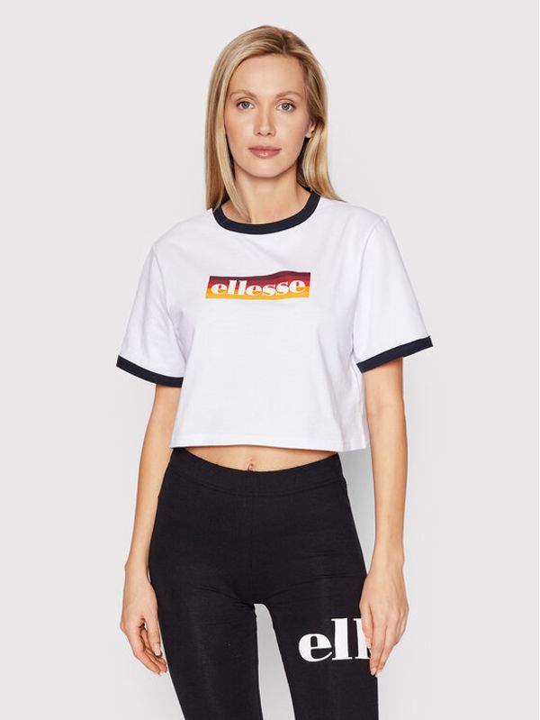 Ellesse Ellesse Тишърт Filide SGI11072 Бял Cropped Fit