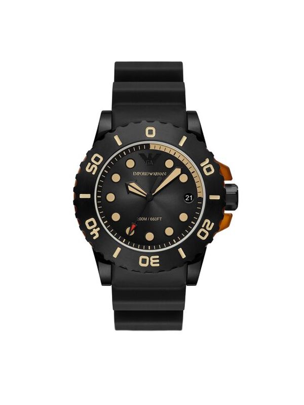 Emporio Armani Emporio Armani Часовник Aqua AR11539 Черен