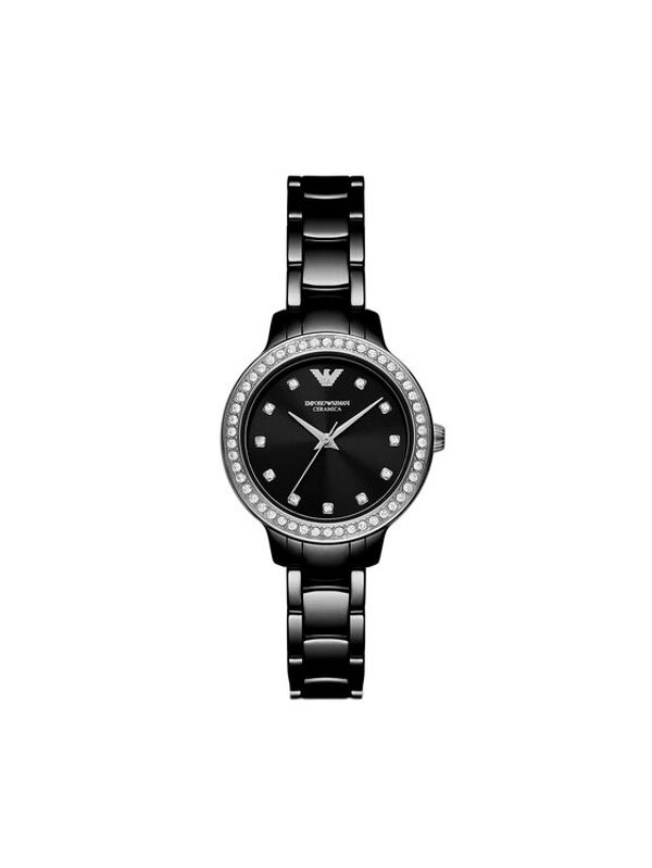 Emporio Armani Emporio Armani Часовник Ceramic AR70008 Черен