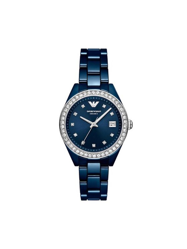 Emporio Armani Emporio Armani Часовник Ceramic AR70012 Тъмносин
