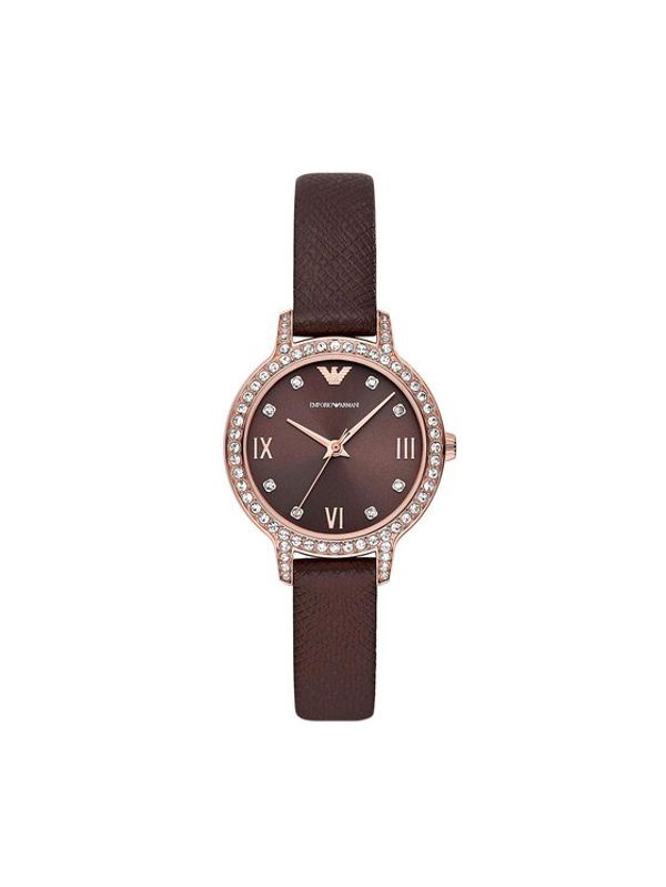 Emporio Armani Emporio Armani Часовник Cleo AR11555 Кафяв