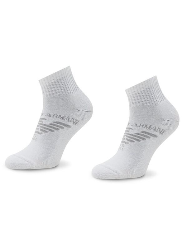 Emporio Armani Emporio Armani Комплект 2 чифта дълги чорапи мъжки 292304 2F258 00010 Бял