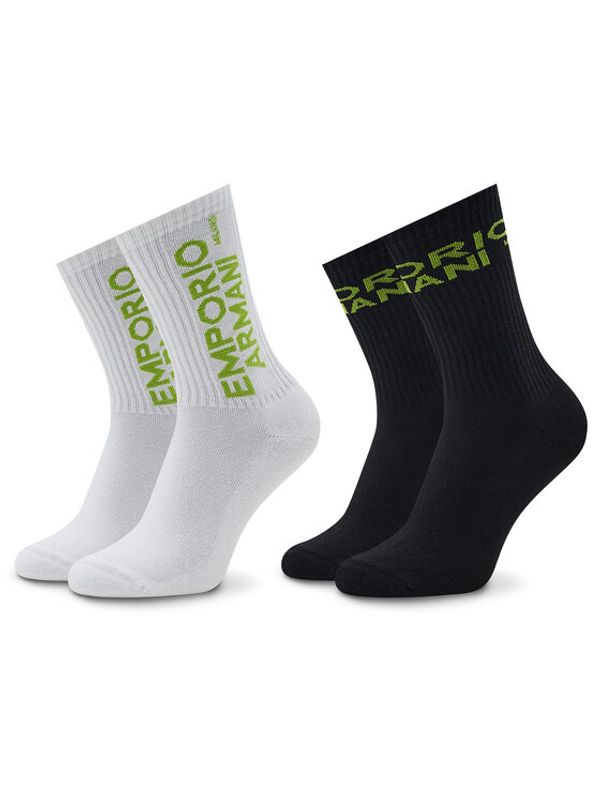 Emporio Armani Emporio Armani Комплект 2 чифта дълги чорапи мъжки 303122 2F328 00911 Цветен