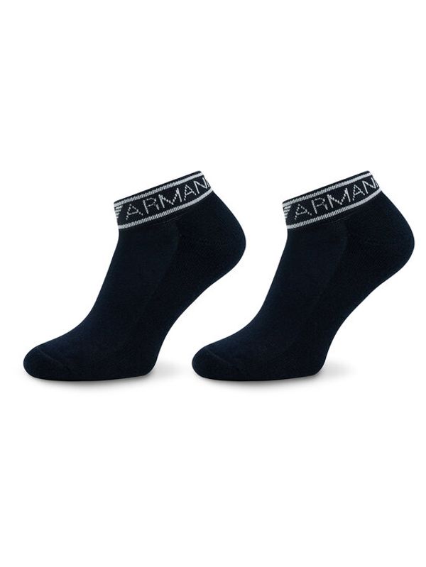 Emporio Armani Emporio Armani Комплект 2 чифта къси чорапи мъжки 292304 3R227 00135 Тъмносин