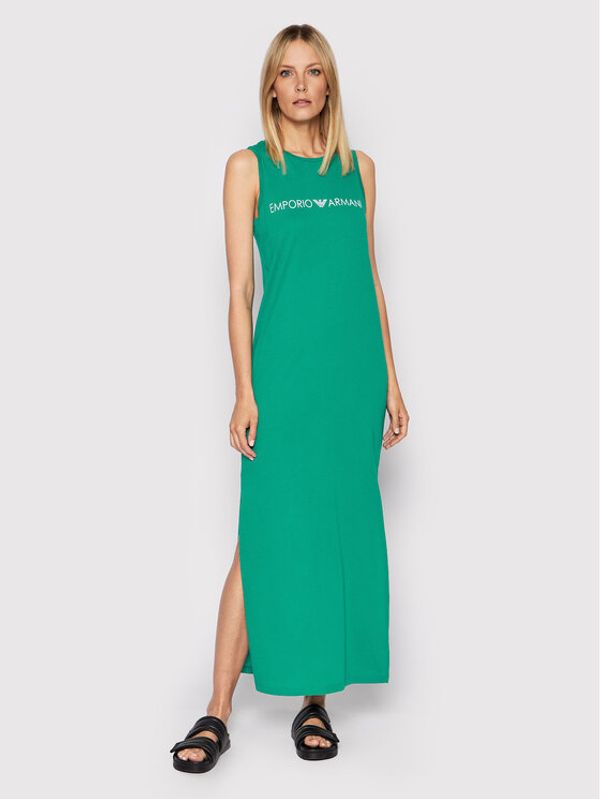 Emporio Armani Emporio Armani Плажна рокля 262635 2R340 01185 Зелен Regular Fit