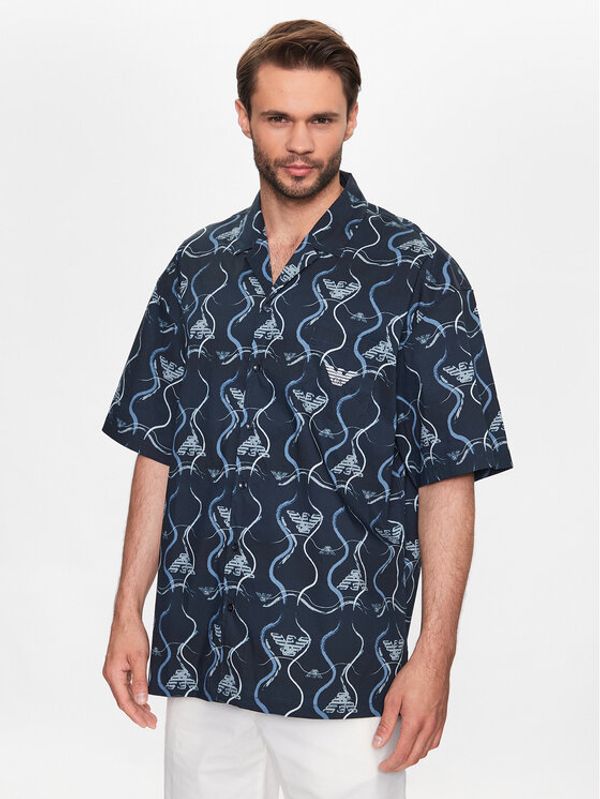 Emporio Armani Emporio Armani Риза 211846 3R466 18736 Тъмносин Relaxed Fit