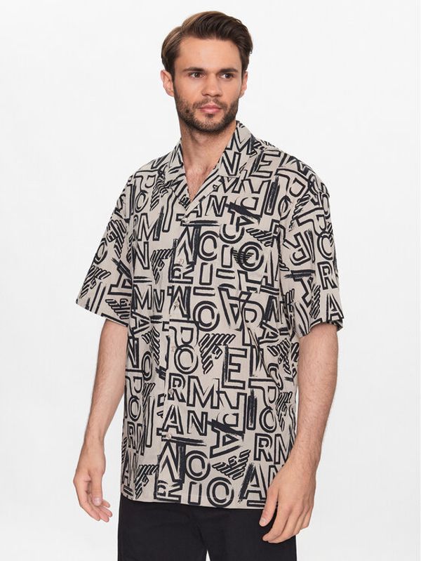 Emporio Armani Emporio Armani Риза 211846 3R466 21031 Бежов Relaxed Fit