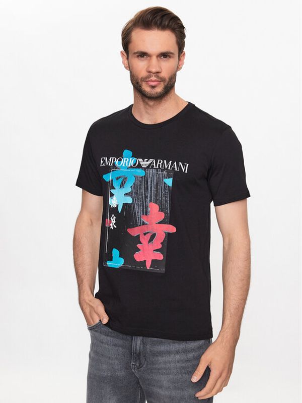 Emporio Armani Emporio Armani Тишърт 211818 3R468 22521 Черен Regular Fit