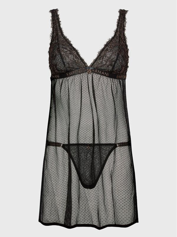Emporio Armani Underwear Emporio Armani Underwear Ефирна нощница 164605 2F207 00020 Черен Regular Fit