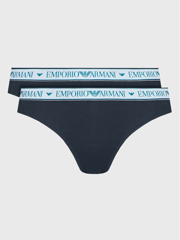 Emporio Armani Underwear Emporio Armani Underwear Комплект 2 чифта бикини бразилиана 163337 2F227 00135 Тъмносин