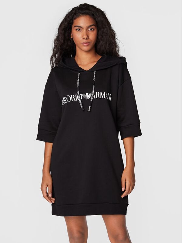 Emporio Armani Underwear Emporio Armani Underwear Плетена рокля 164601 2F265 00020 Черен Relaxed Fit