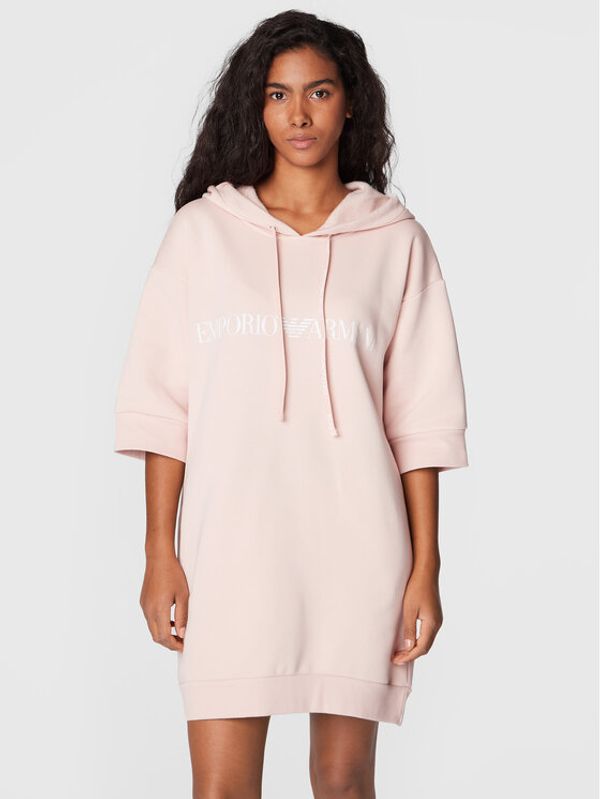 Emporio Armani Underwear Emporio Armani Underwear Плетена рокля 164601 2F265 00470 Розов Relaxed Fit