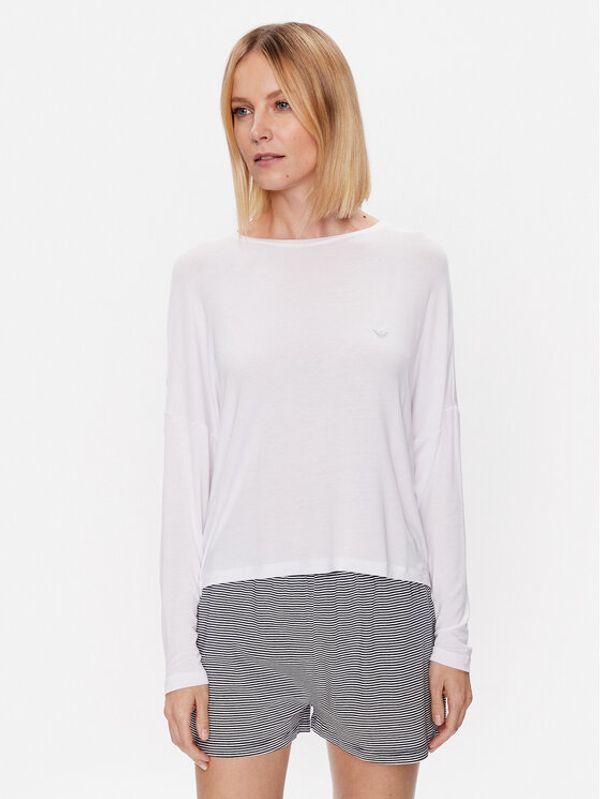 Emporio Armani Underwear Emporio Armani Underwear Тениска на пижама 164679 3R224 00010 Бял Relaxed Fit