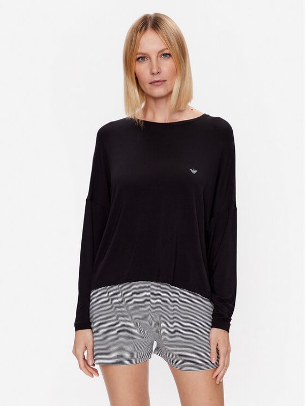 Emporio Armani Underwear Emporio Armani Underwear Тениска на пижама 164679 3R224 00020 Черен Relaxed Fit