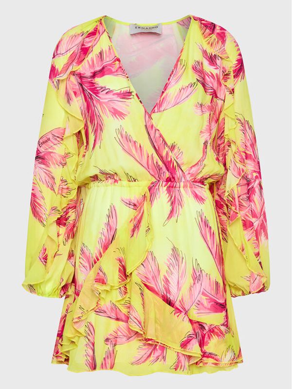 Ermanno Firenze Ermanno Firenze Ежедневна рокля D42EQ034EB4 Цветен Regular Fit