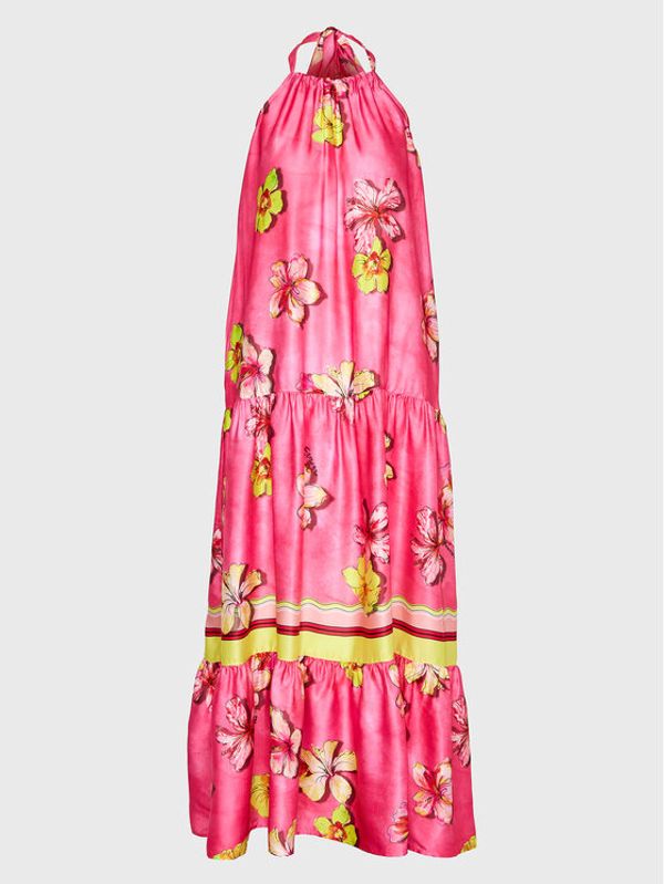 Ermanno Firenze Ermanno Firenze Лятна рокля D42EQ023EB9 Розов Regular Fit