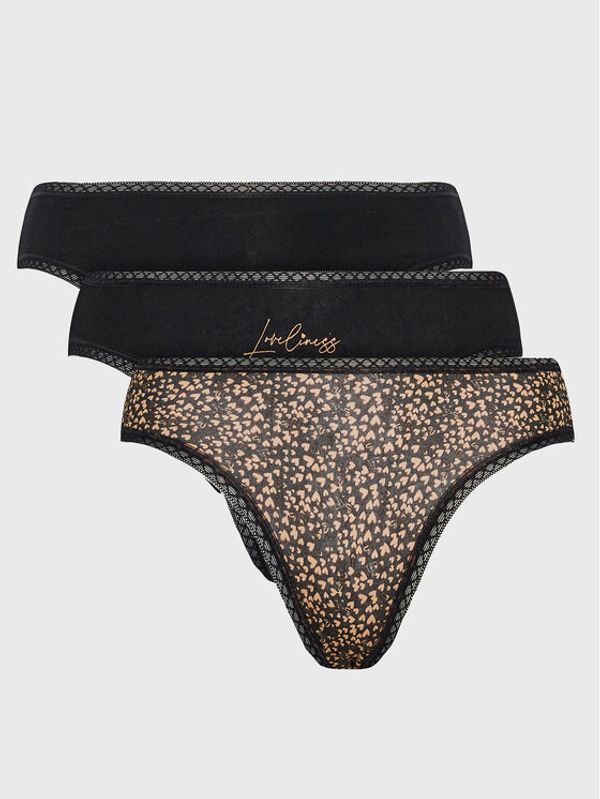 Esotiq Esotiq Комплект 3 чифта класически бикини Mia-Mia 40347 Черен