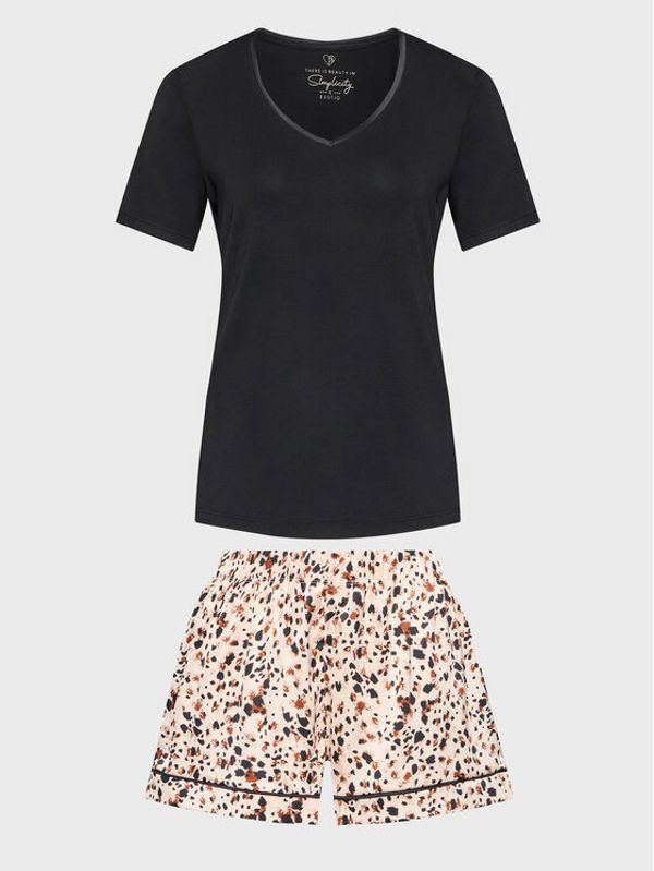 Esotiq Esotiq Пижама Clare 40239 Черен Regular Fit