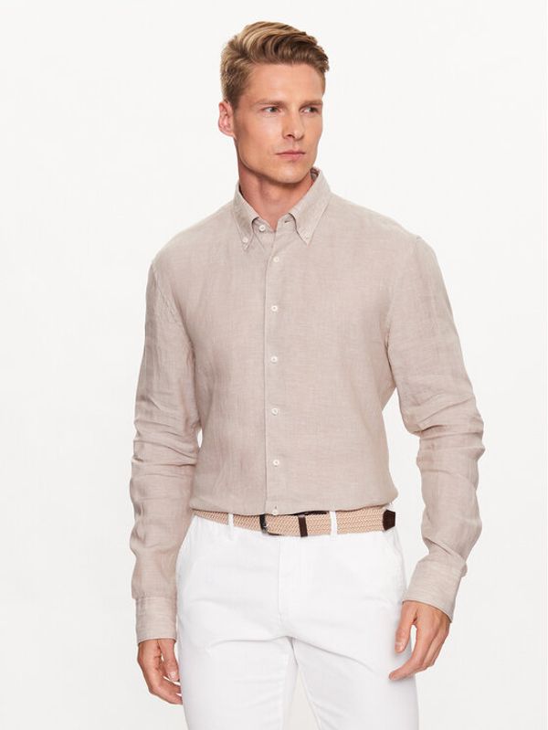 Eterna Eterna Риза 2365/FS95 Бежов Slim Fit