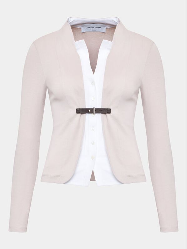 Fabiana Filippi Fabiana Filippi Блейзър GCDP02W510 Бежов Regular Fit
