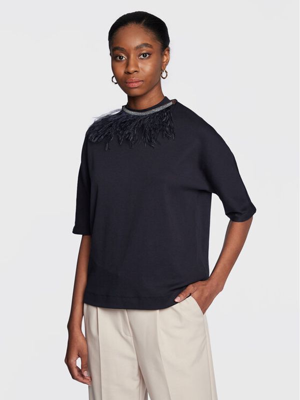 Fabiana Filippi Fabiana Filippi Блуза JED222B710 Тъмносин Regular Fit