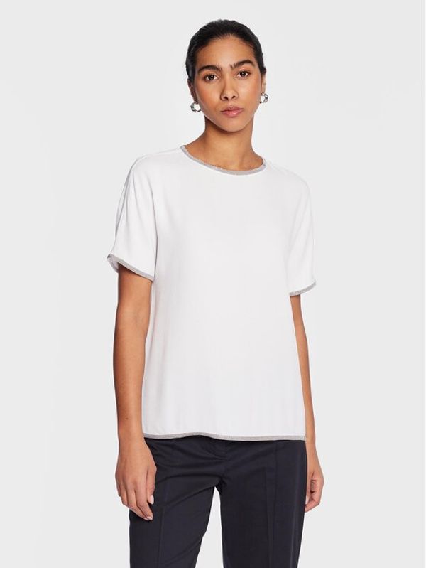 Fabiana Filippi Fabiana Filippi Блуза TPD222W313 Бял Regular Fit