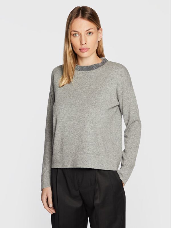 Fabiana Filippi Fabiana Filippi Пуловер MAD222W011 Сив Regular Fit