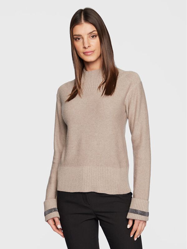 Fabiana Filippi Fabiana Filippi Пуловер MAD222W062 Бежов Regular Fit