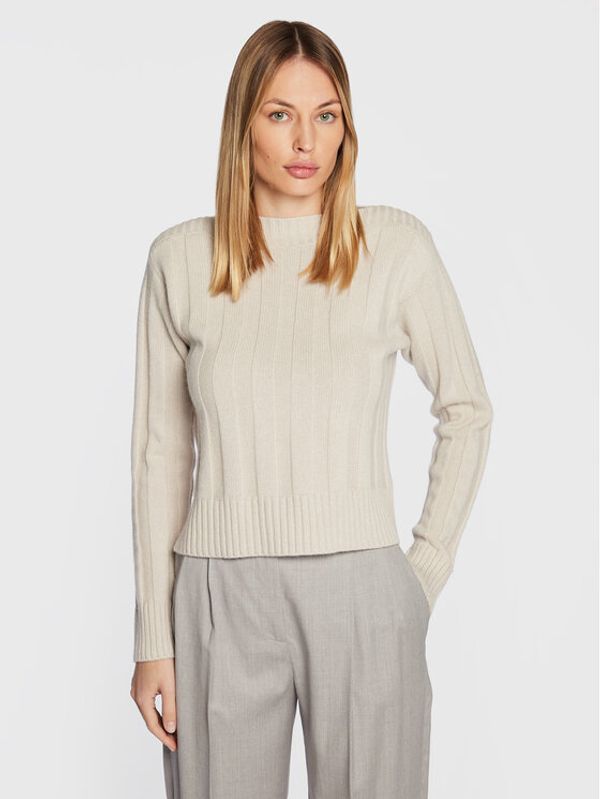 Fabiana Filippi Fabiana Filippi Пуловер MAD222W070 Бежов Slim Fit