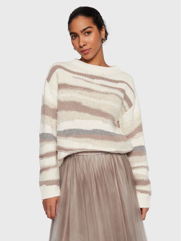 Fabiana Filippi Fabiana Filippi Пуловер MAD222W087 Бял Regular Fit